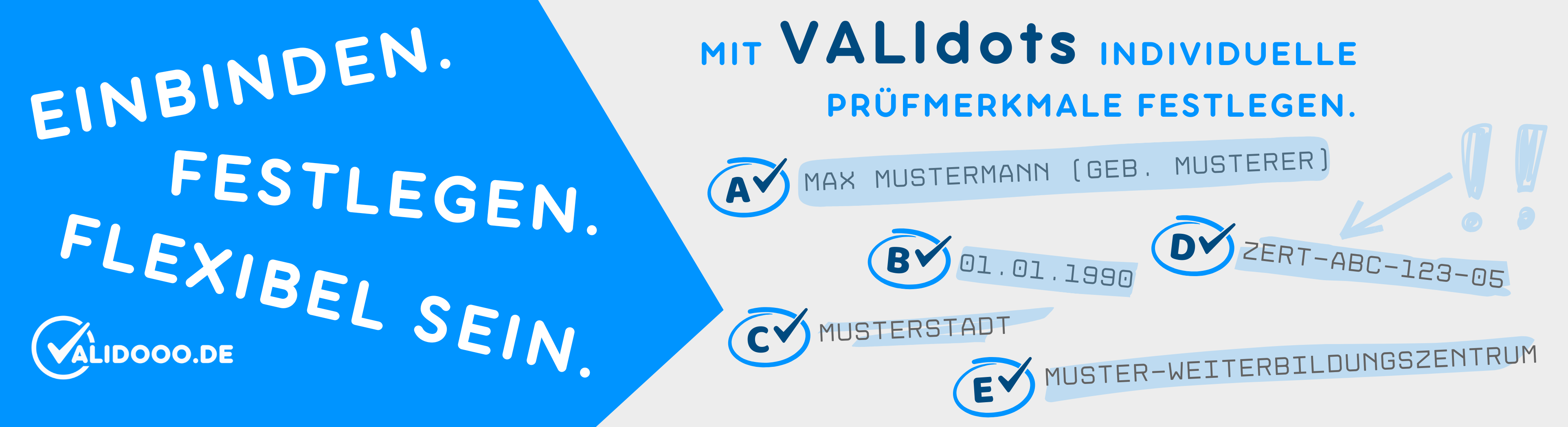 VALIDOOO VALIdots – visuelle Prüfmerkmale im Dokument